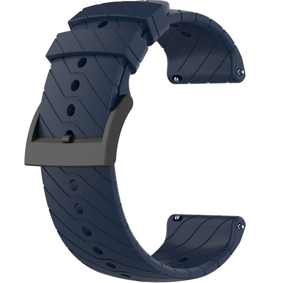 Silicone Universal Strap 22mm, navy blue