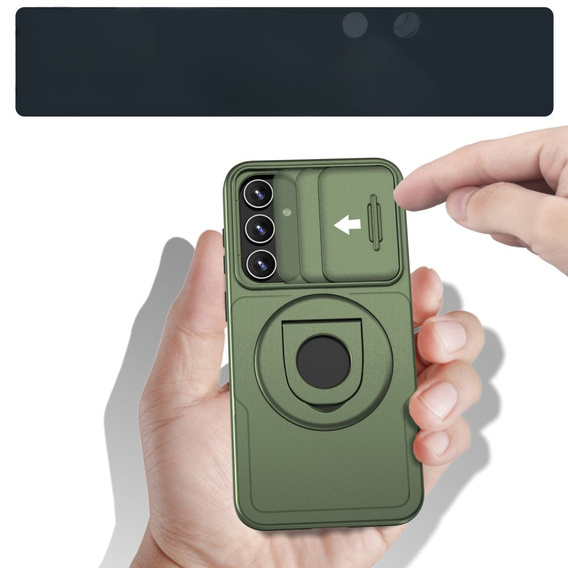 Case for Samsung Galaxy S20 FE, Military Magnet, for MagSafe, green