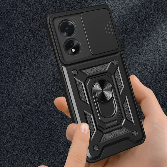 Case for Oppo A60, CamShield Slide, black