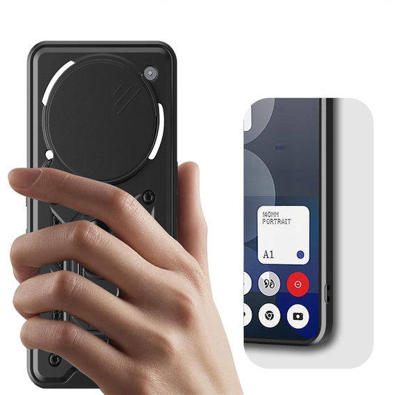 Case for Nothing Phone 3A Pro, CamShield Slide, black