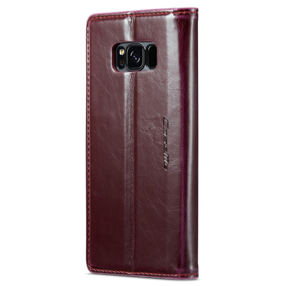 CASEME flip case for Samsung Galaxy S8, Waxy Textured, red