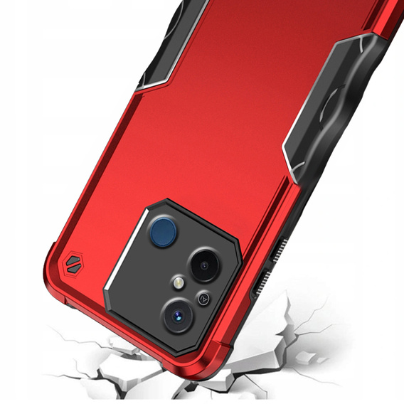 Armored case for Xiaomi Redmi 12C, Dual-Layer, red