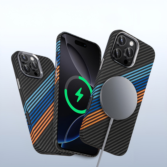 MagSafe's iPhone 16 Pro Case, Carbon Fiber, dark blue
