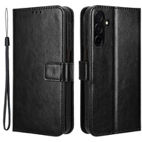 Flip case for Samsung Galaxy A26, Crazy Horse Wallet, black
