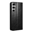 Flip case for Samsung Galaxy S25 FE, QIALINO Leather Wallet, black