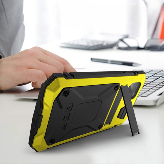 Armored case for iPhone 11, R-JUST, yellow / black