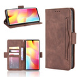 Flip case for Xiaomi Mi Note 10 Lite, Card Slot, brown