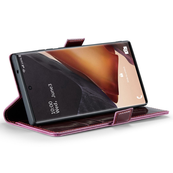 CASEME flip case for Samsung Galaxy Note 20 Ultra, Waxy Textured, red