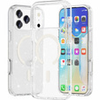 Case for iPhone 17 Pro Max, for MagSafe, glitter - transparent