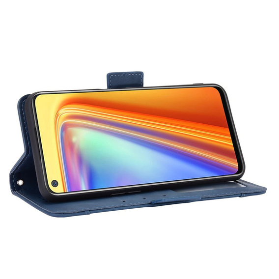 Flip case for Realme 7, Card Slot, blue