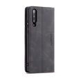 CASEME case for Samsung Galaxy A50, Leather Wallet Case, black