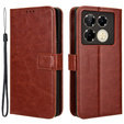 Flip case for Infinix Note 40 Pro Plus, Crazy Horse Wallet, brown
