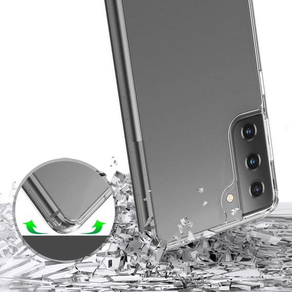 Case for Samsung Galaxy S21+ Plus, Fusion Hybrid, transparent