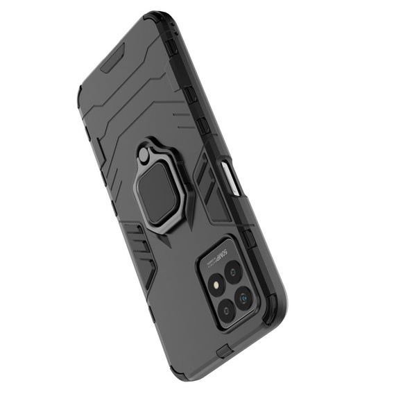 Case for Realme 8i, Kickstand Ring, black