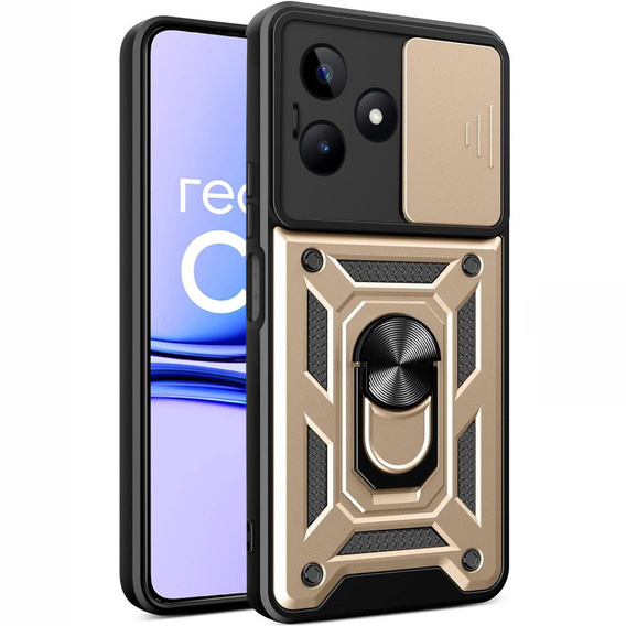 Case for Realme C53 4G, CamShield Slide, gold