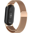 Milanese Bracelet Strap with Case for Xiaomi Smart Band 10 / 9 / 8, rose gold