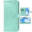 Flip case for Oppo A60, Mandala, green