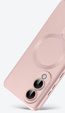 Case for Samsung Galaxy S25 Edge, ColorMag, for MagSafe, pink + 9H tempered glass
