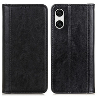 Flip case for Sony Xperia 10 VI, Split Leather, black