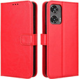 Flip case for Motorola Moto G85, Crazy Horse Wallet, red