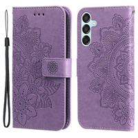 Flip case for Samsung Galaxy M15 5G, Mandala, purple