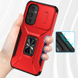Armored case for Samsung Galaxy A54 5G, armored Slide Ring, red