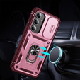 Case for Samsung Galaxy S24+ Plus, CamShield Slide, pink / red