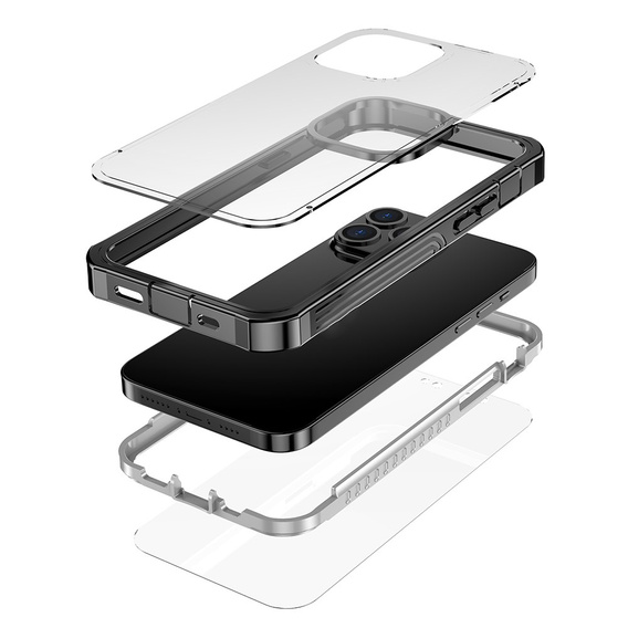Case for iPhone 13 Pro Max, Shockproof, with film, blue