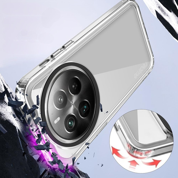 Case for Realme 12 Pro 5G / 12 Pro+ 5G, Fusion Hybrid, transparent