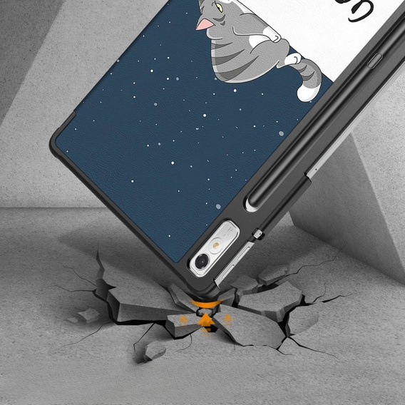 Case for Lenovo Tab P11 Pro Gen 2 TB132FU TB132XU 11.2", with flap, sleeping cat