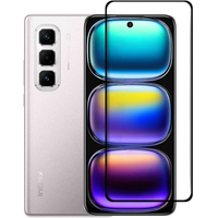 3D Tempered Glass for Infinix Hot 50 Pro+ 4G, black frame