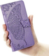 Flap case for Oppo Reno 14, Butterfly, wallet, purple