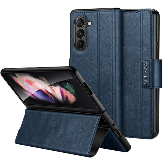 Flip case for Samsung Galaxy Z Fold5 5G, Wallet, blue