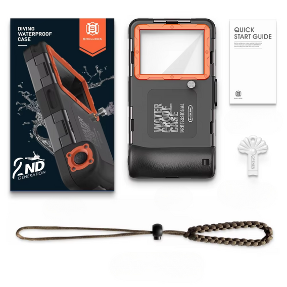 Shellbox 2nd gen waterproof case for smartphones 4.7 - 6.7 inches
