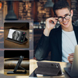 Case for Samsung Galaxy A55, ERBORD Vintage, black + Screen Glass