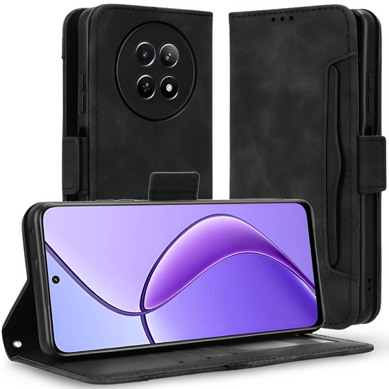 Flip case for Realme 12, Card Slot, black
