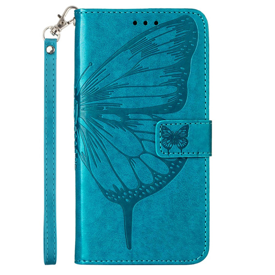 Flip case for Samsung Galaxy Z Fold6 5G, Butterfly, blue