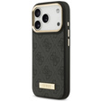 GUESS 4G Logo Plate MagSafe Case for iPhone 17 Pro