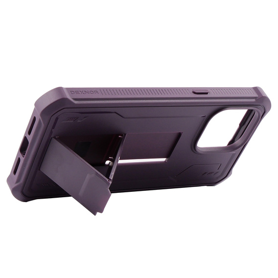 Armored case for iPhone 14 Pro Max, Dexnor Full Body, purple
