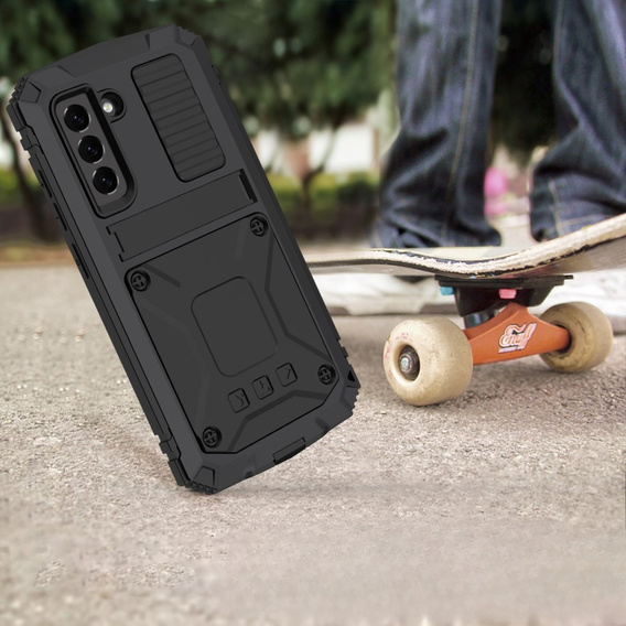 Case for Samsung Galaxy S21 FE, R-JUST, armoured, black