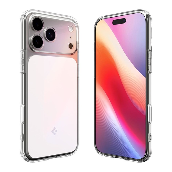 Spigen MagSafe Case for iPhone 17 Pro Max, Ultra Hybrid "T", Clear/White