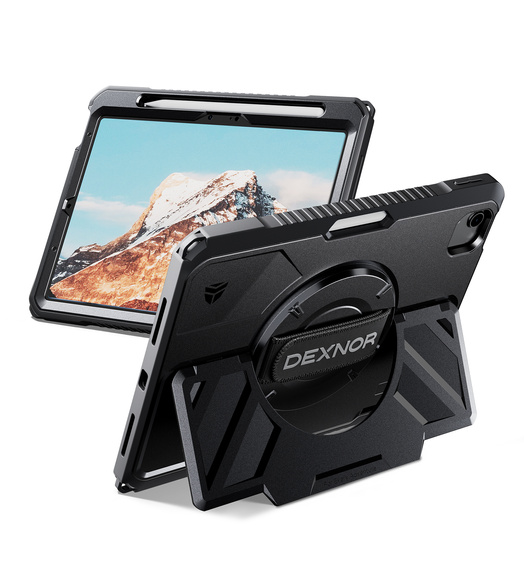 Dexnor 360° case with strap and stylus holder for iPad Air 11" 2025/2024 (7th/6th gen.)