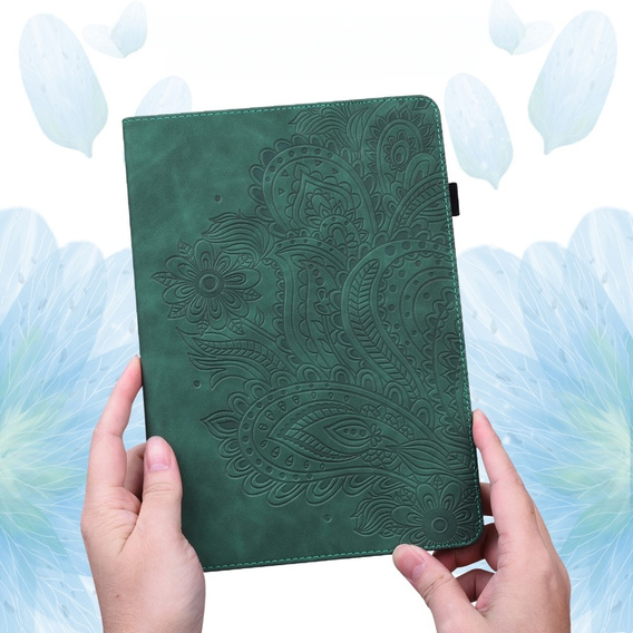 Flap case for Xiaomi Redmi Pad SE 11", flower, green