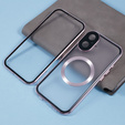 Magnetic Dual Glass MagSafe case for iPhone 16, pink rose gold