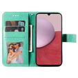 Flip case for Samsung Galaxy A14 4G/5G, Mandala Flower, green
