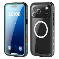 Case for iPhone 17 Pro Max, IP68 waterproof, SHELLBOX MagSafe, blue