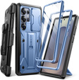 Rugged Case for Samsung Galaxy S25 Ultra – Tongate MECH Series Belt Clip, blue