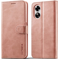 Flip case for Oppo A17, LC.IMEEKE, pink rose gold