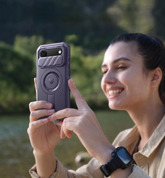 Dexnor armoured case with stand and camera shutter, for MagSafe for iPhone Air