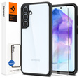 Spigen case for Samsung Galaxy A55 5G, Ultra Hybrid, black + 9H Tempered Glass